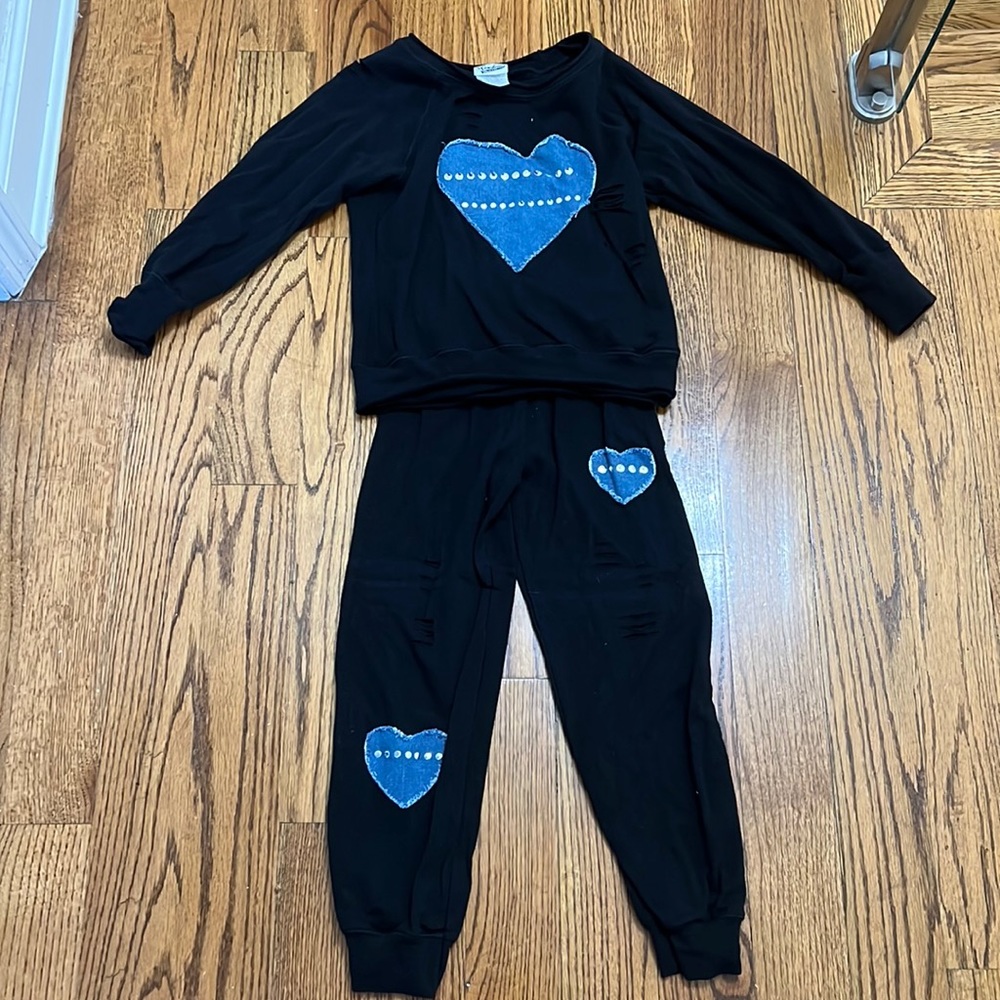 Girls Matching Set with Denim